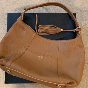 Issac Mizrahi Tan Leather Shoulder Bag